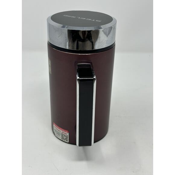 USED Pure Silver Liner Vacuum Cup Stainless Steel Thermos Silver Cup with Handle - Picture 2 of 10